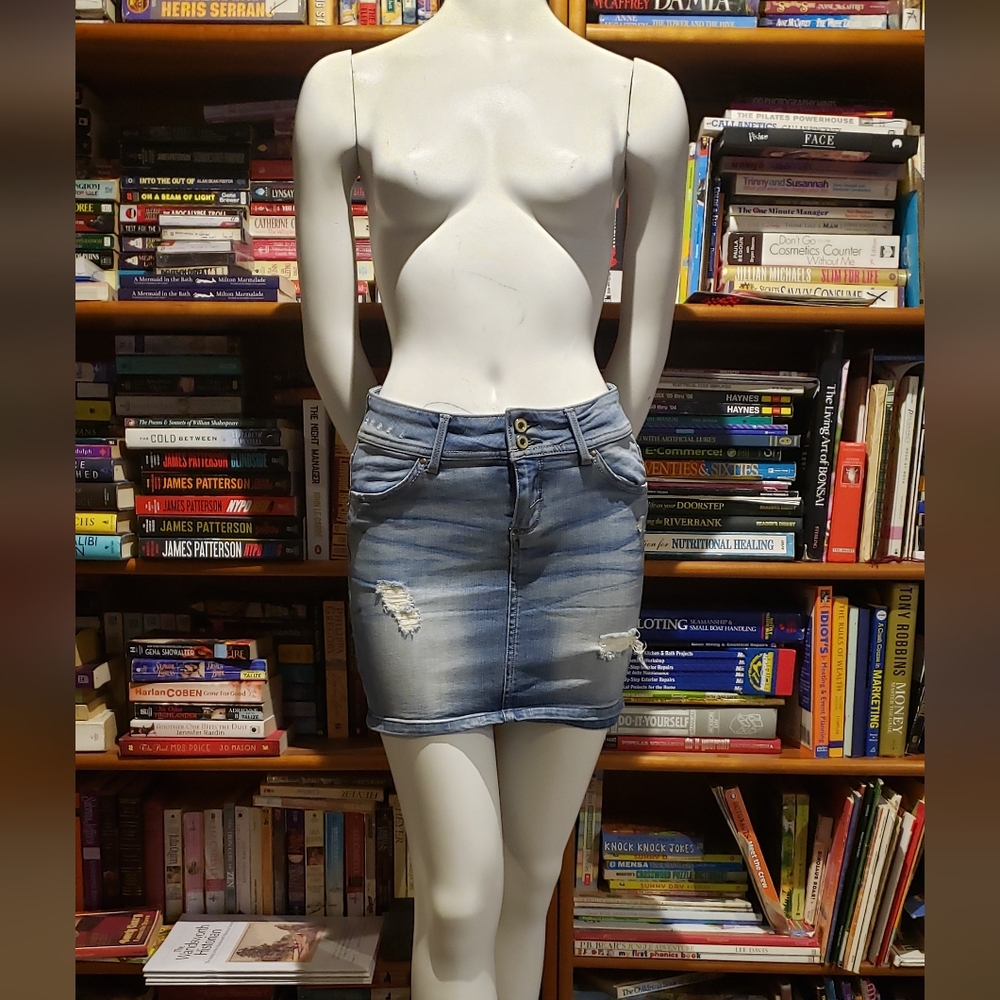 Vintage Divine Rights Of Denim Mini Skirt
